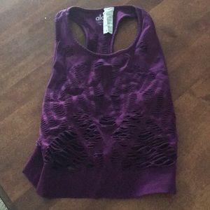 Purple Alo Crop Top